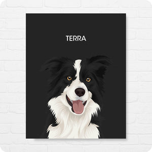 Sparta Dog Custom Pet Portrait - Canvas Wrap