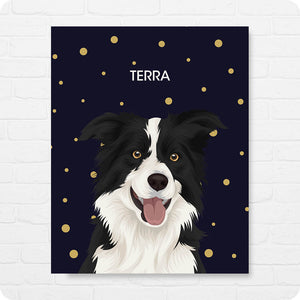 Sparta Dog Custom Pet Portrait - Canvas Wrap