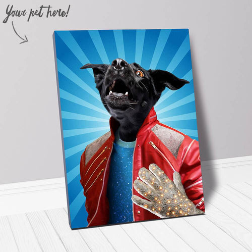 Eat It - Michael Jackson Inspired Custom Pet Portrait Canvas