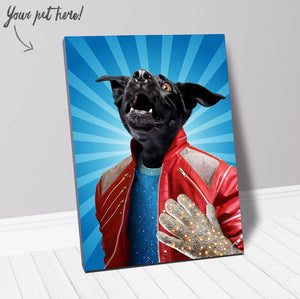 Eat It - Michael Jackson Inspired Custom Pet Portrait Canvas