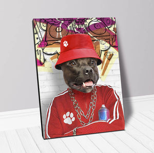 Furresh - Hip Hop & Rappers Inspired Custom Pet Portrait Canvas