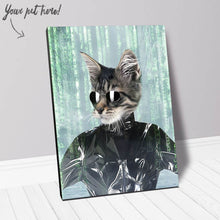 Load image into Gallery viewer, Holey Trinity - The Matrix Inspired Custom Pet Portrait Canvas