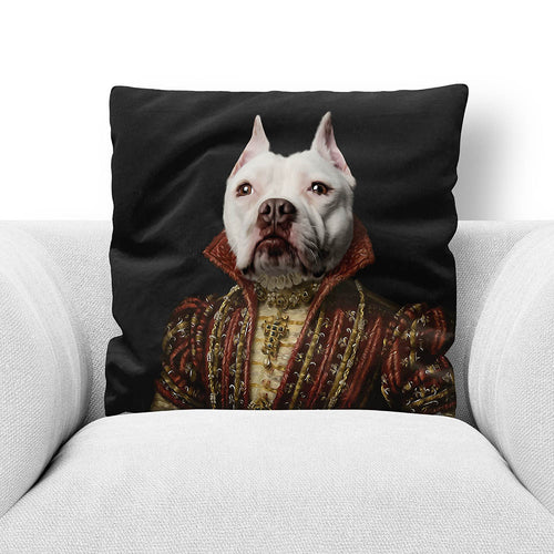 LADY IN RED - CUSTOM PET PORTRAIT THROW PILLOW