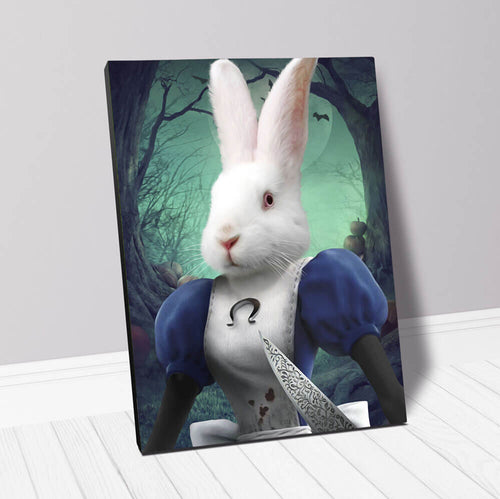Malice In Chains - Evil Alice and Alice in Wonderland Inspired Custom Pet Portrait Canvas