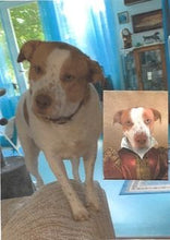 Load image into Gallery viewer, Queen Tisenshal - Royalty &amp; Renaissance Inspired Custom Pet Portrait Canvas