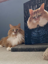 Load image into Gallery viewer, Winters Tail - Game of Thrones Inspired Custom Pet Portrait Canvas