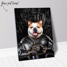 Load image into Gallery viewer, Sir Lixalot - Game Of Thrones Inspired Custom Pet Portrait Canvas