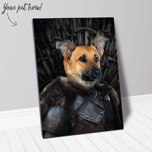 Snow Doubt - Game Of Thrones Inspired Custom Pet Portrait Canvas
