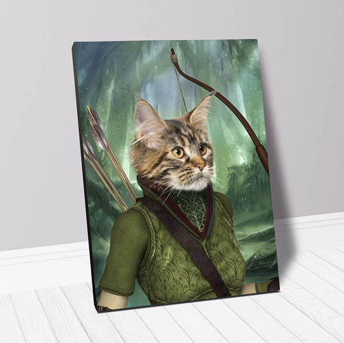 Straight Shooter - Lord of the Rings Inspired Custom Pet Portrait Canvas