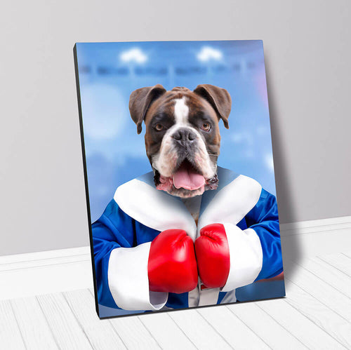 Underdog- Boxing & Sports Inspired Custom Pet Portrait Canvas