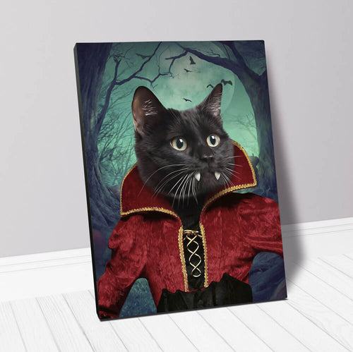 Vampiracle - Halloween & Vampires Inspired Custom Pet Portrait Canvas