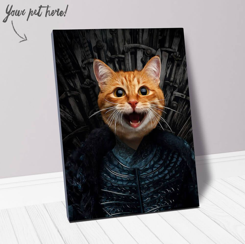 Winters Tail - Game of Thrones Inspired Custom Pet Portrait Canvas