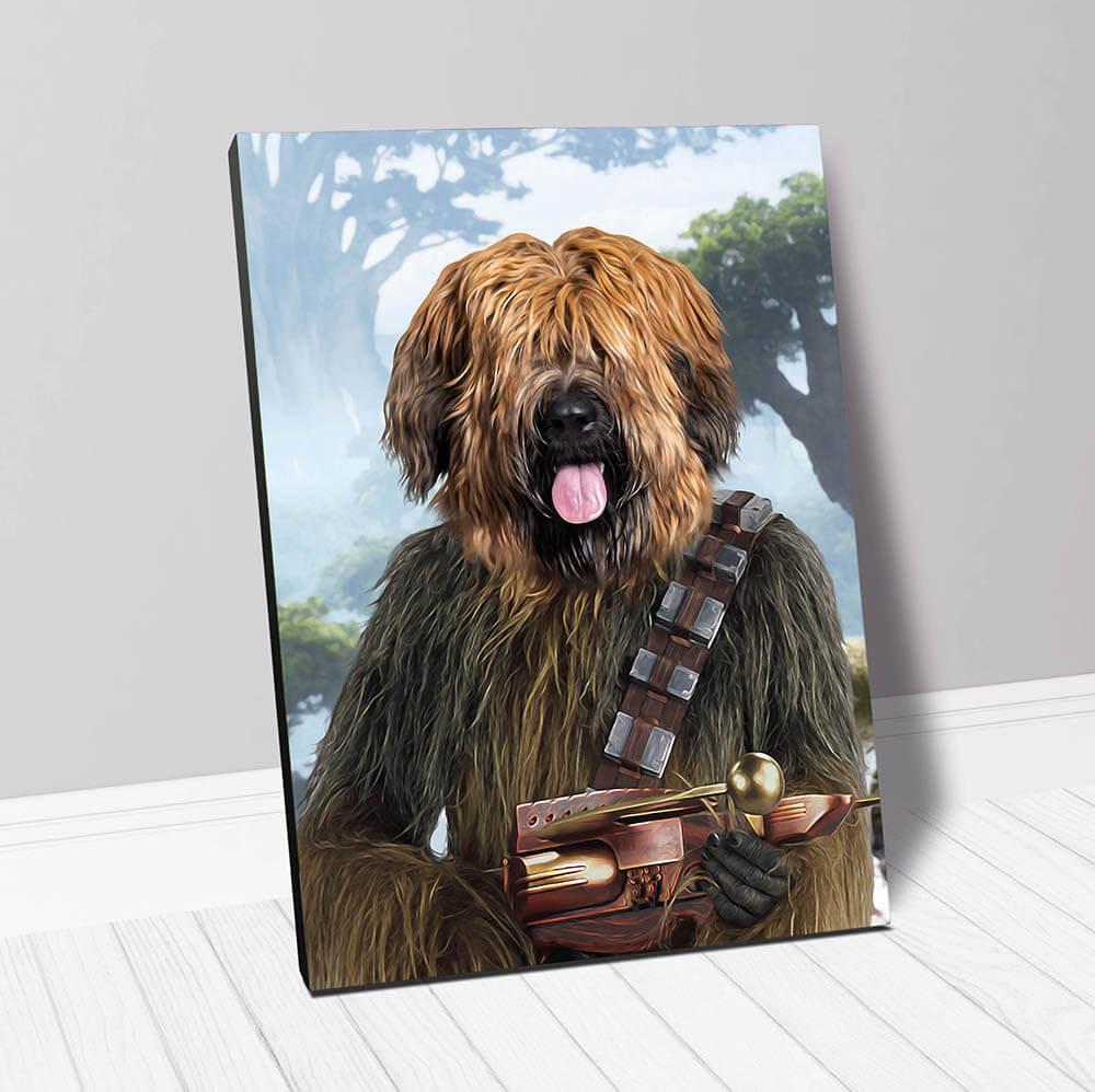 Woofie - Chewbacca & Star Wars Inspired Custom Pet Portrait Throw Pill –  Lord Of The Pets