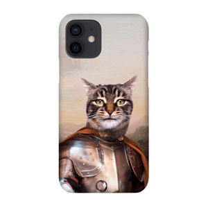 KNIGHT IN BROWN SATIN CUSTOM PET PORTRAIT PHONE CASE