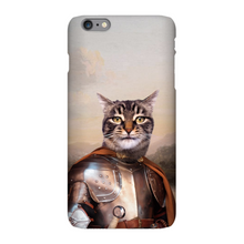 Load image into Gallery viewer, KNIGHT IN BROWN SATIN CUSTOM PET PORTRAIT PHONE CASE