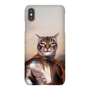 KNIGHT IN BROWN SATIN CUSTOM PET PORTRAIT PHONE CASE