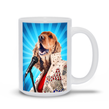 Load image into Gallery viewer, BLUE SUEDE CHEW TOY CUSTOM PET PORTRAIT MUG